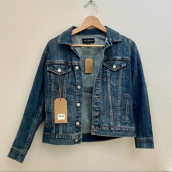 NWT Lucky Brand Tomboy Trucker Denim Jacket - Picture 2 of 11